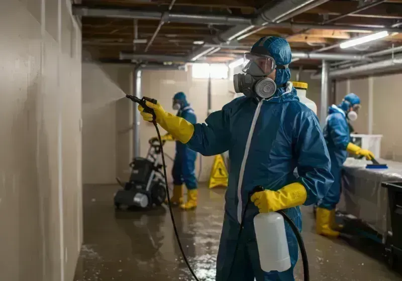 Basement Sanitization and Antimicrobial Treatment process in Winfield, IL